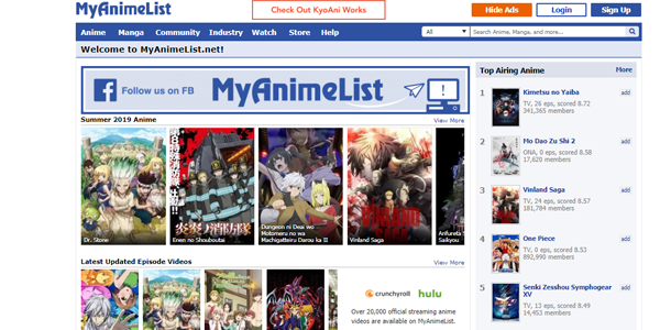 site de animes