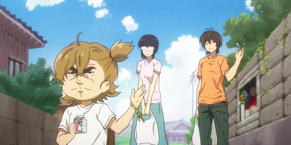 Naru fazendo uma careta, uma cara que ficou marcada no anime que remete a personagem